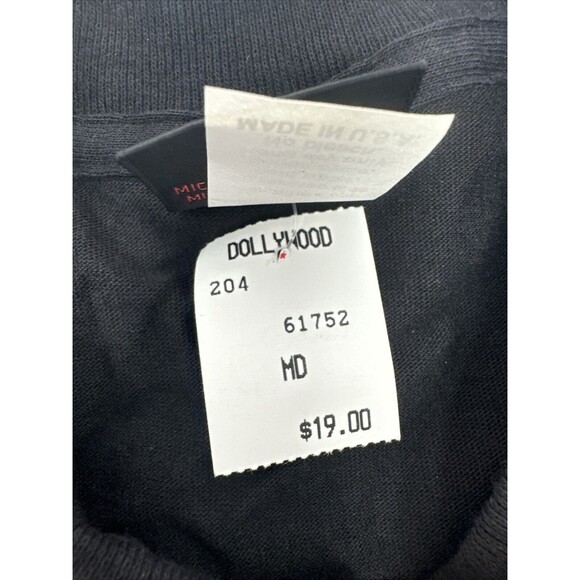 VTG DOLLY PARTON T-SHIRT MADE IN USA DIAMOND DUST VINTAGE MEDIUM Damage Read - Picture 9 of 16